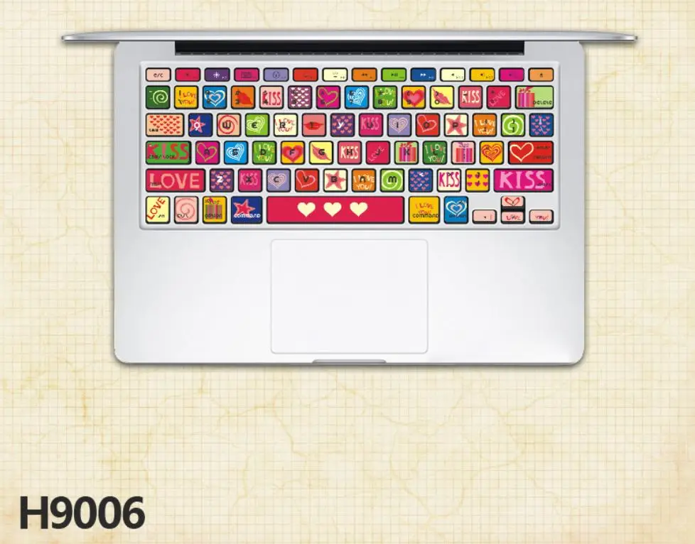Наклейки на клавиатуру для Mac Book Air11 13 для ноутбука, полупрозрачные силиконовые компьютерные стандартные раскладки букв, чехлы на клавиатуру - Цвет: Translucent
