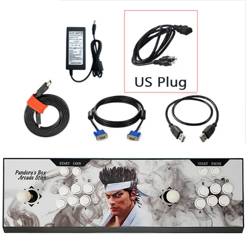 Лучшая цена! аркадный джойстик геймпад игровой контроллер с pandora box 9D JAMMA, разные игры доска 2222 игр в 1 - Цвет: Красный