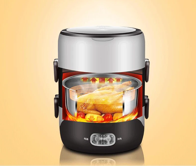 Электротермический Ланч бокс 2 л три слоя изоляции для приготовления пищи