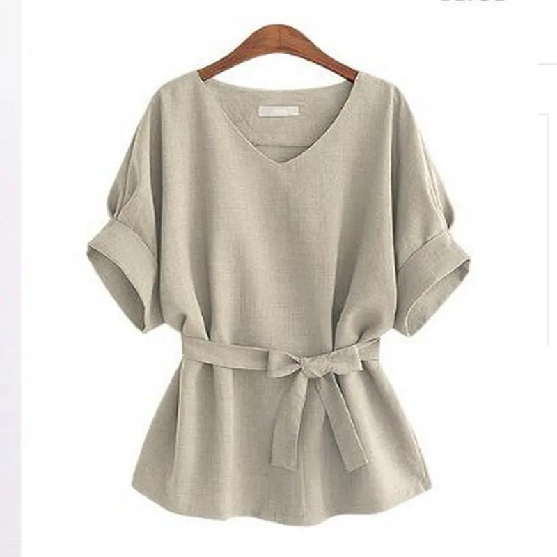 Женская рубашка блузка 5XL большого размера 2019 женская блуза летний топ одежда с