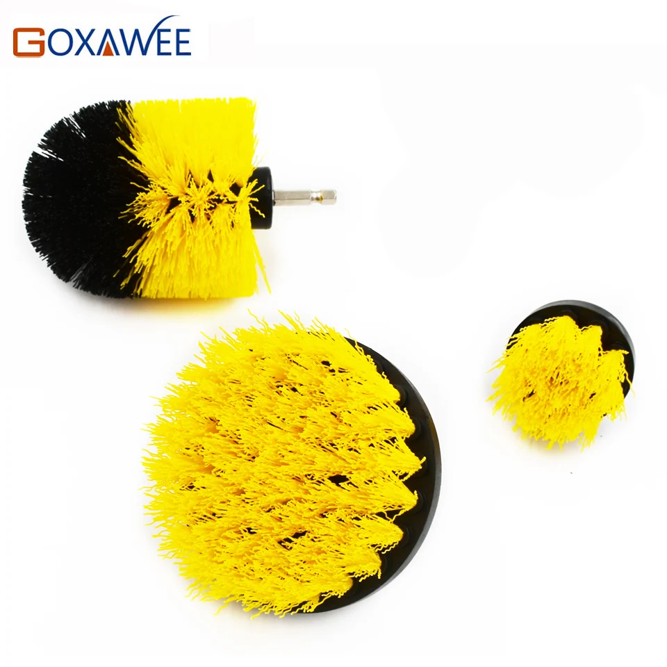

3pcs Power Scrubber Brush Drill Brush Clean for Bathroom Surfaces Tub Shower Tile Grout Cordless Power Scrub Cleaning Kit