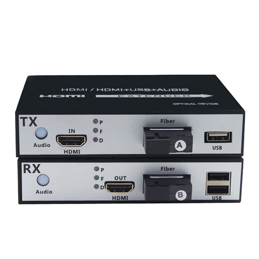 1 пара канальный 1080P HDMI волоконно оптический видео удлинитель 20 км в конвертер SC