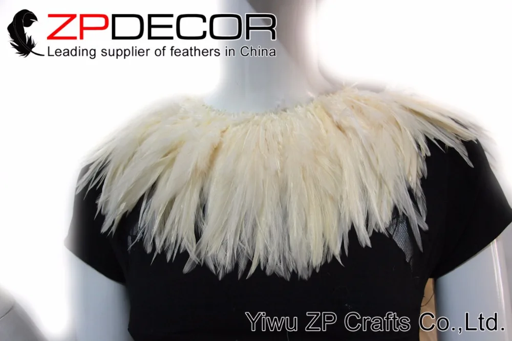 Zpdecor перья 4-6 дюймов 700-800 шт/комплект пушистый натуральный крем фиалка "петушиные перья" натянутый для свадебного украшения