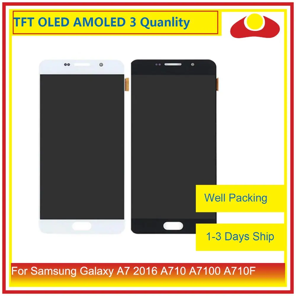 Оригинальный Для Samsung Galaxy A7 2016 A710 A7100 A710F ЖК дисплей с сенсорным экраном дигитайзер
