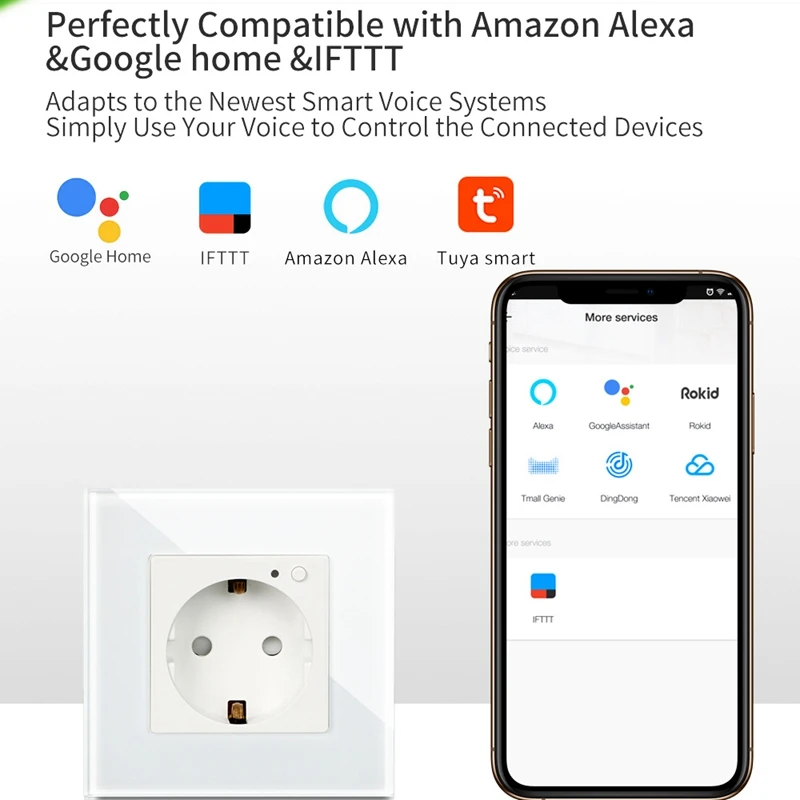 Настенная розетка умная Wifi мобильный телефон дистанционный настенный штекер