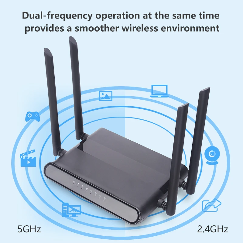Последний 802.11AC гигабит беспроводной Wifi роутер 10/100 M/1000 M двухдиапазонный 5 ГГц точка доступа Wi-Fi hotpot маршрутизатор ZBT-WE4726