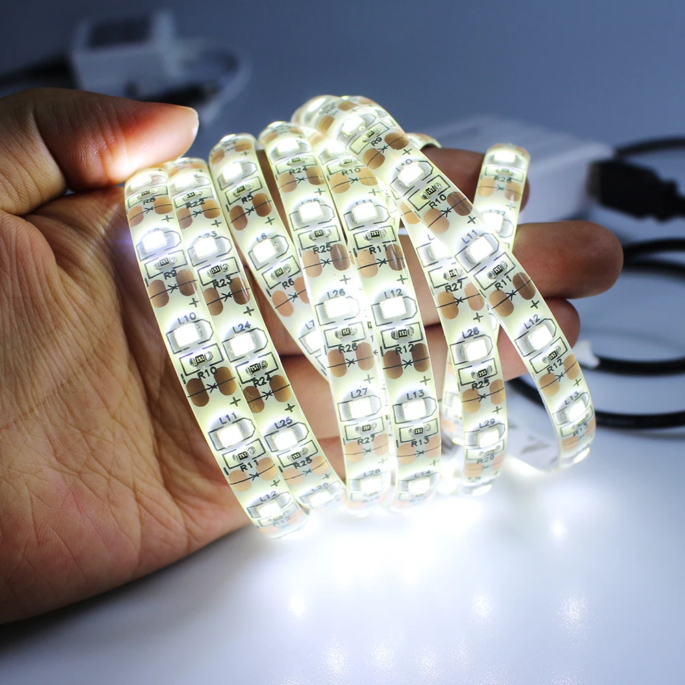 50CM 1M 2M 3M 4M 5M USB LED Strip Light DC 5V 3528 SMD IP65 Waterproof RGB Flexible tape ribbon TV Background Lighting | Освещение
