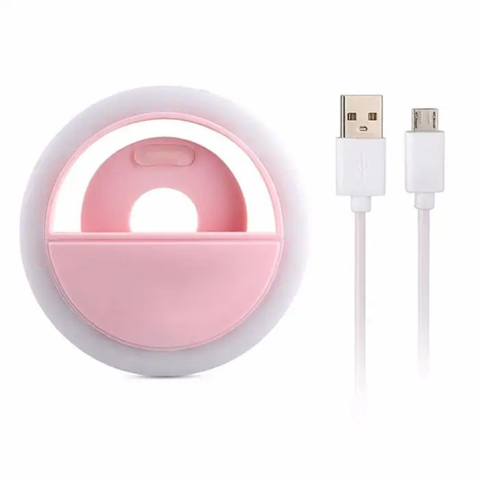 USB зарядка селфи вспышка светодиодный камера телефон фотография кольцо свет для телефонов планшеты EM88