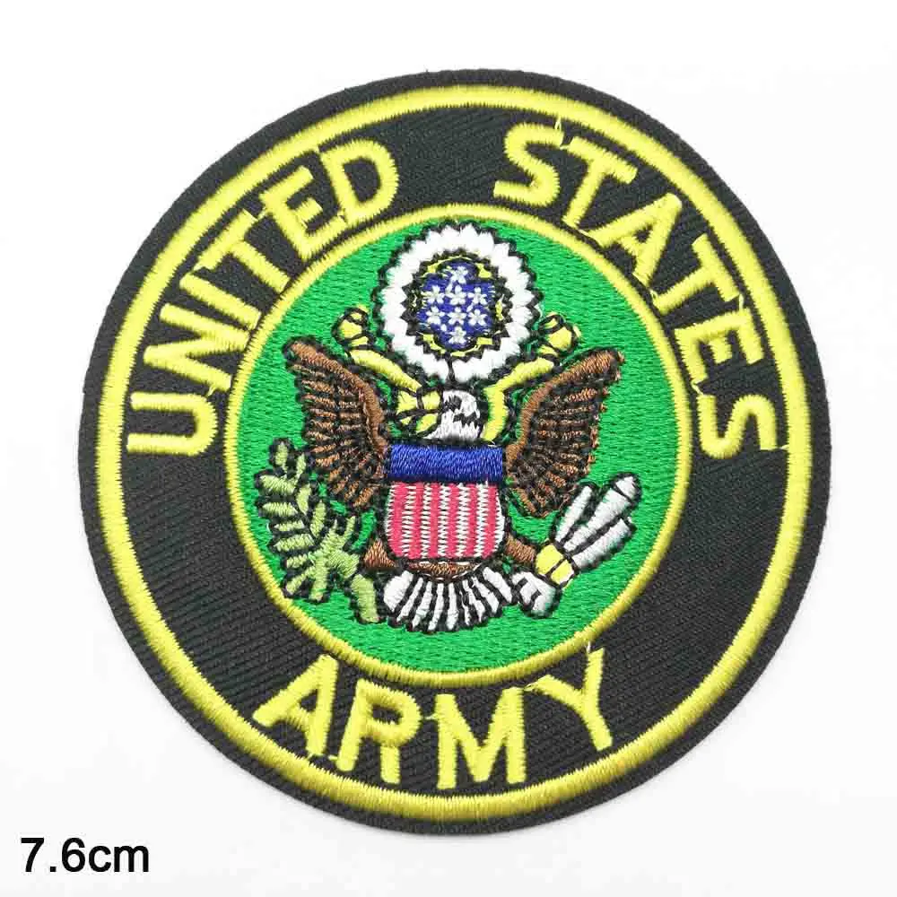 ARMY Военная, американская, американская, Армейская, темно-синяя, военно-воздушные силы, с железной вышивкой, одежда с нашивками, одежда для девочек и мальчиков - Цвет: ARMY