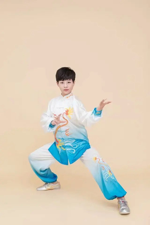 Wushu taichi одежда тайцзи changquan Униформа боевые искусства соревнования вышитые