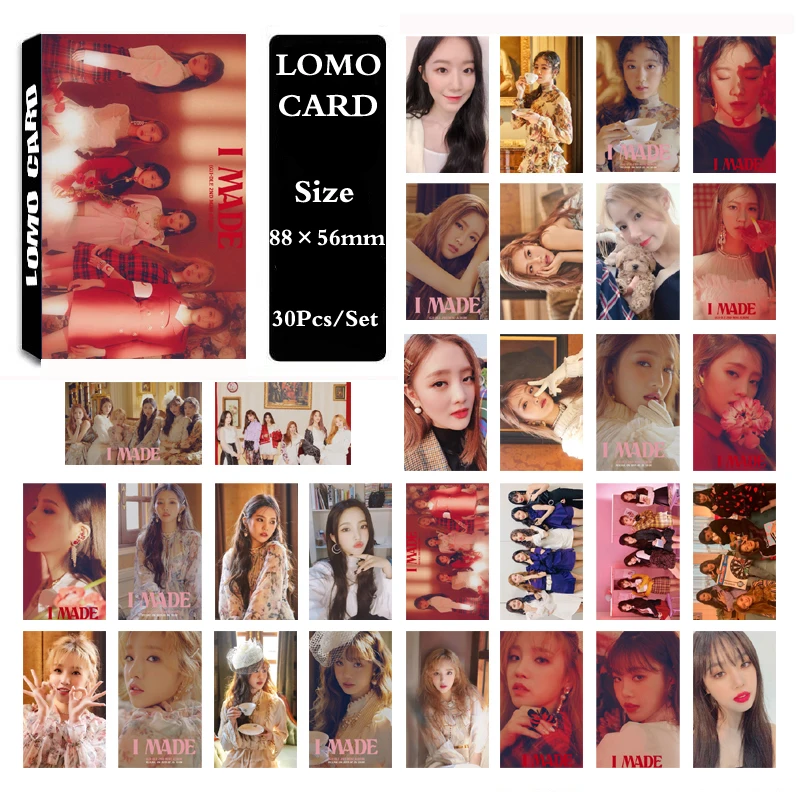 KPOP(G)-холостой G-IDLE Gidle альбом самодельная бумага ЛОМО карта фото карта Плакат HD Фотокарта