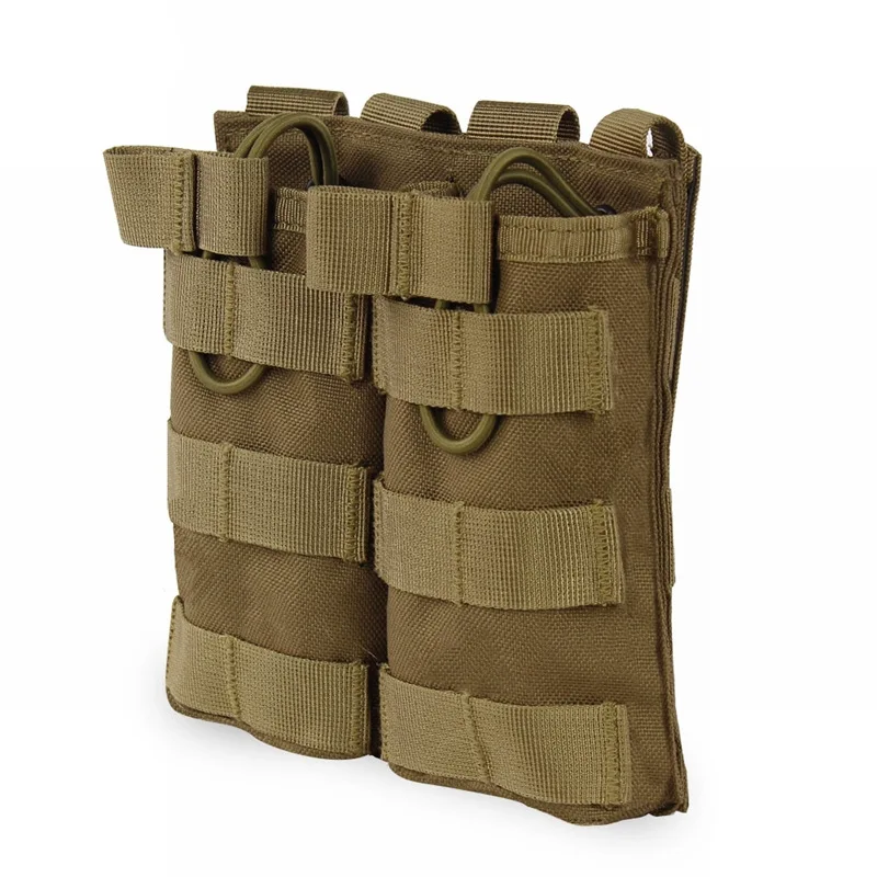 Package Pouch Tactical MOLLE Double Open-Top Magazine FAST AK AR M4 FAMAS Mag 1000D Nylon Paintball Equipment | Спорт и развлечения