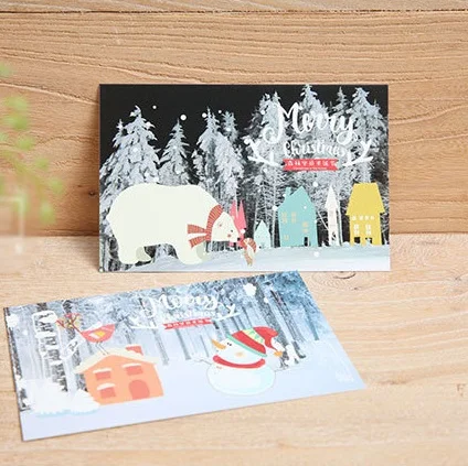 30 шт. Рождественская открытка для скрапбукинга приглашения вечеринки Подарочная