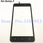 Для Wiko Sunny 3 Sunny3 сенсорный экран дигитайзер Сменное стекло с бесплатными наклейками 3m