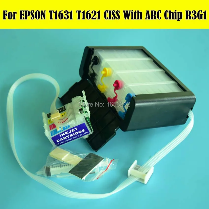 Европейская версия T1621 T1631 СНПЧ Непрерывная система подачи чернил для EPSON WF 2510 2520