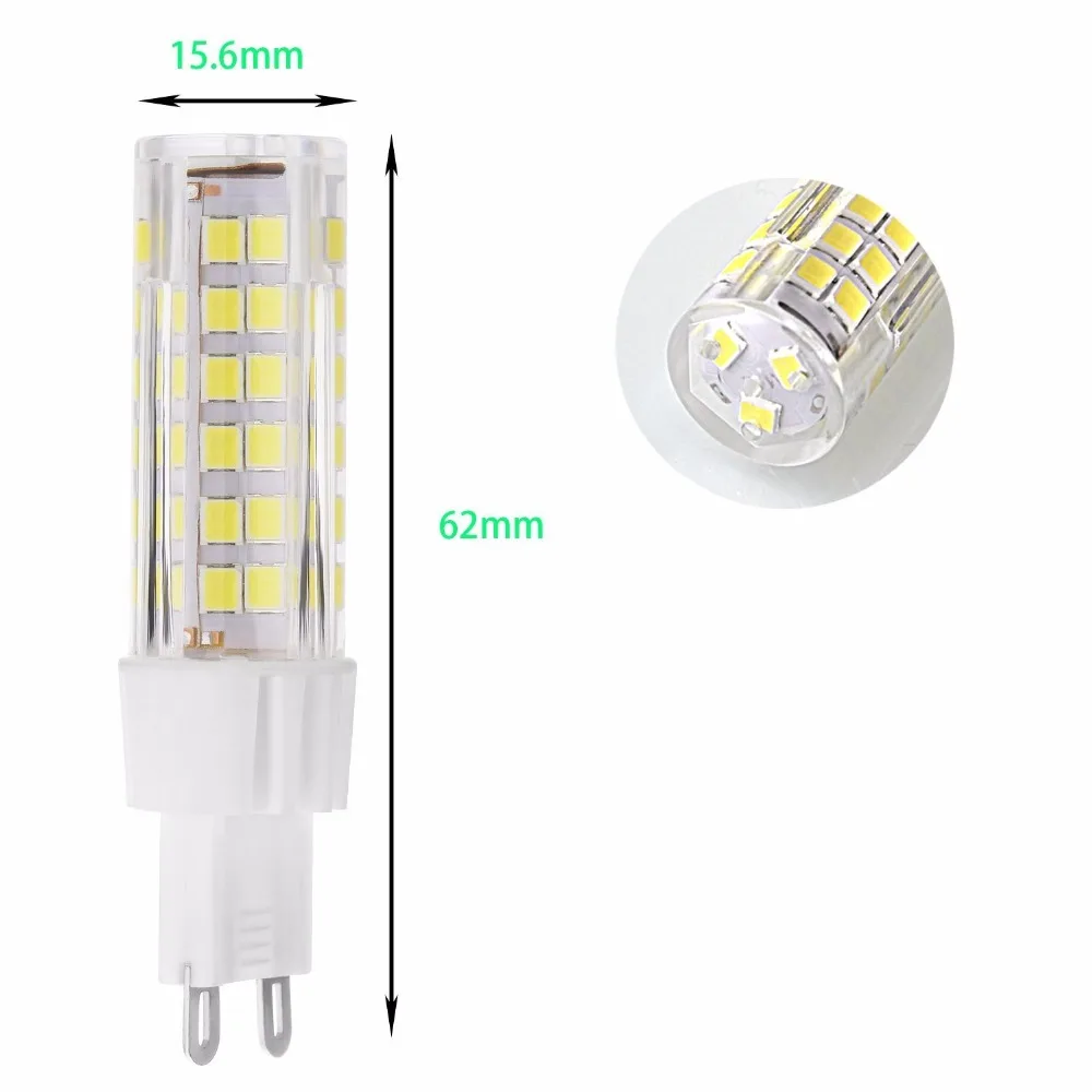 5 шт. набор G9 75 SMD 2835 Светодиодные лампы 7 Вт AC110V эквивалент 60 галогенные