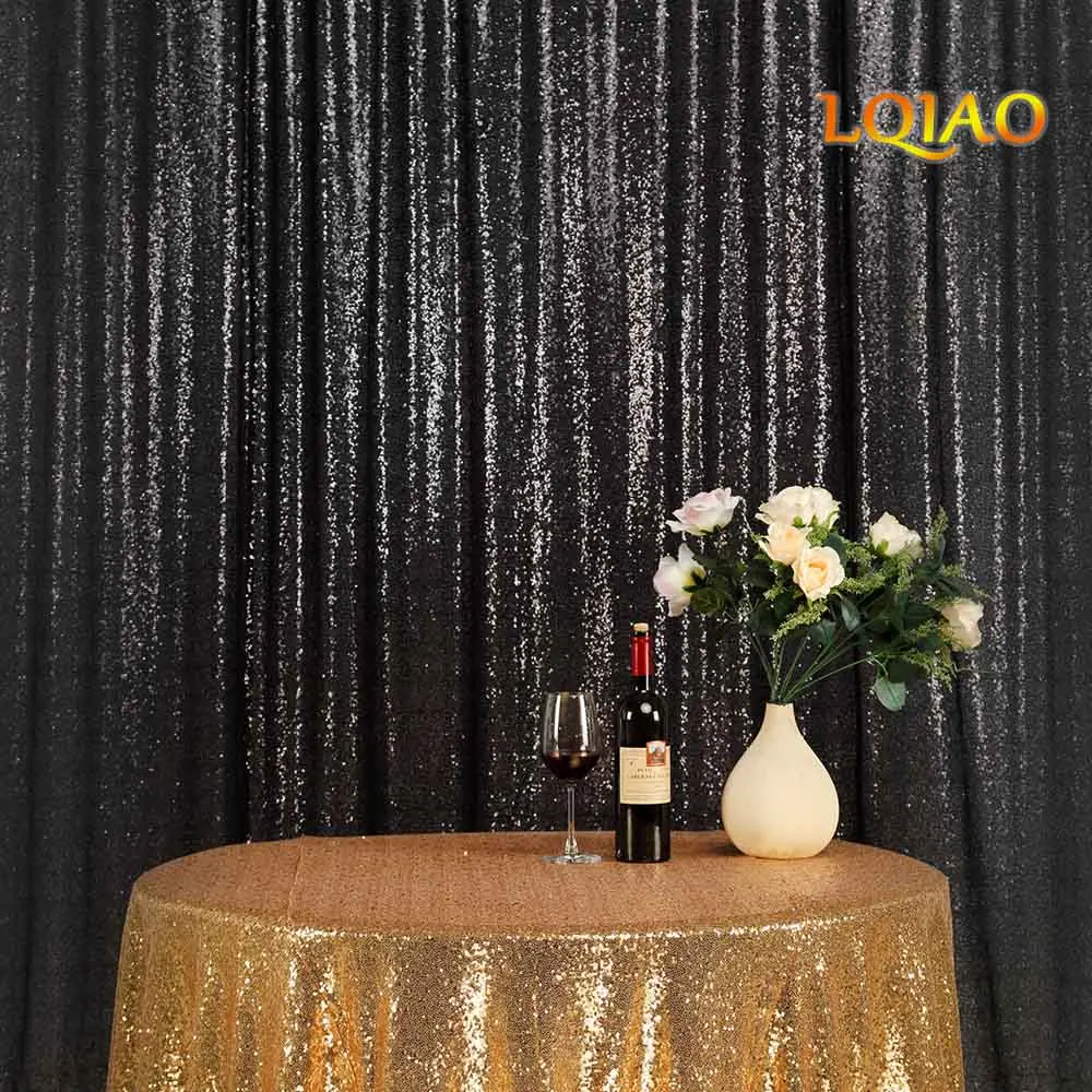 Идеально 4FTx8FT серебряные блестки ткани фоне Photo booth фон Свадебные Шторы на Рождество/свадебный Декор