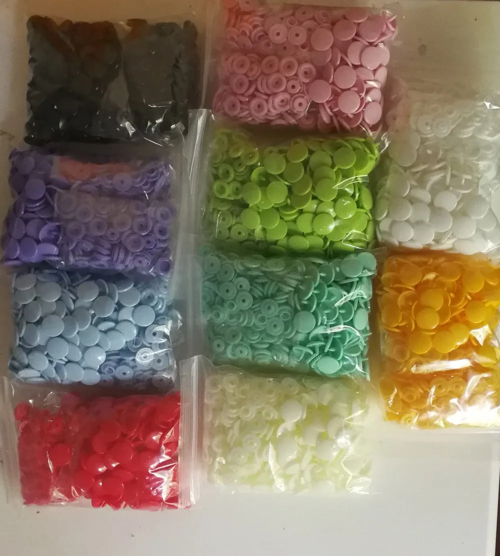 200 набор пластиковые кнопки T5 KAM с глянцевой отделкой 12 мм|Пуговицы| |