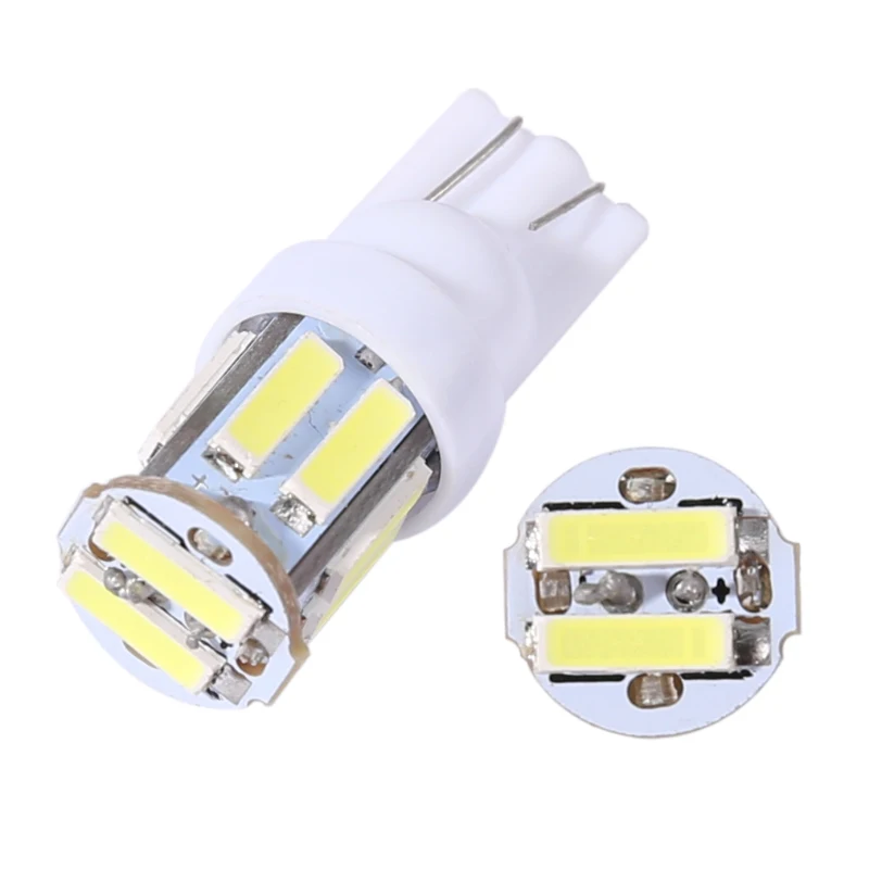 10 шт. T10 7014 7020 SMD 194 168 W5W светодиодный светильник лампы просвет фонарь освещения