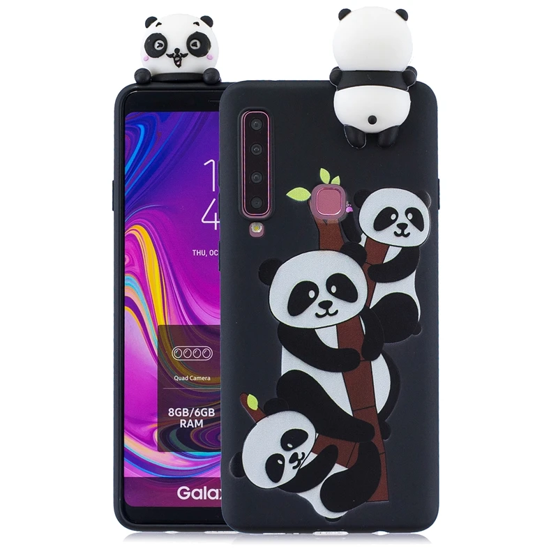 7 Etui для samsung A7 чехол Galaxy A9 чехол 3D, панда, единорог, силиконовые крышки для samsung Galaxy A7 A9 A8 A6 плюс A3 A5 чехол - Цвет: 7