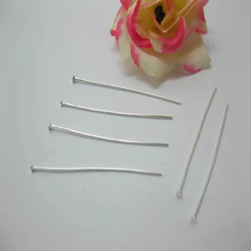 200 шт. золотистые серебряные бронзовые металлические шпильки с плоской головкой