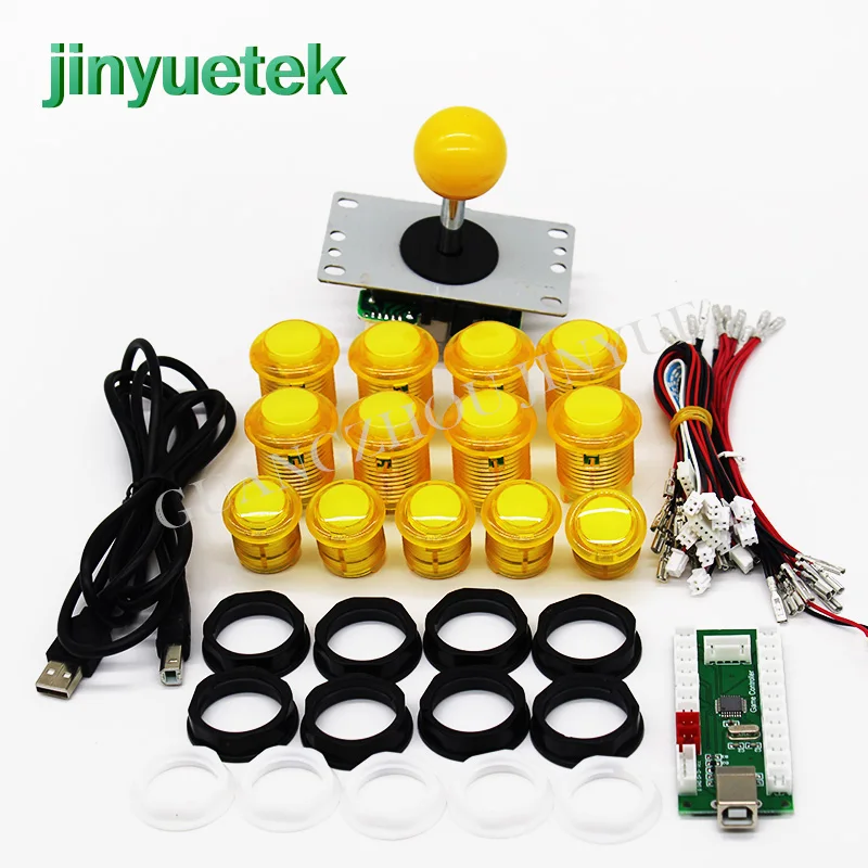 Быстрая botones diy аркадный комплект led 1 плеер аркадный набор fliperama maquina джойстик Sanwa для аркадных игр jugadores Нулевая задержка
