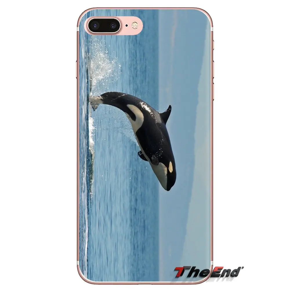 For iPod Touch Apple iPhone 4 4S 5 5S SE 5C 6 6S 7 8 X XR XS Plus MAX Whale Marine life Cool Soft Transparent Shell Covers |