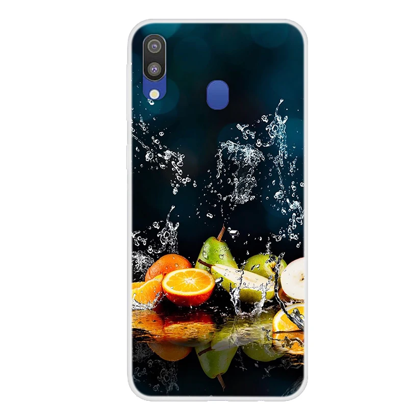 Чехлы для Samsung Galaxy M20 чехлы с мультяшным рисунком прозрачный чехол мягкий
