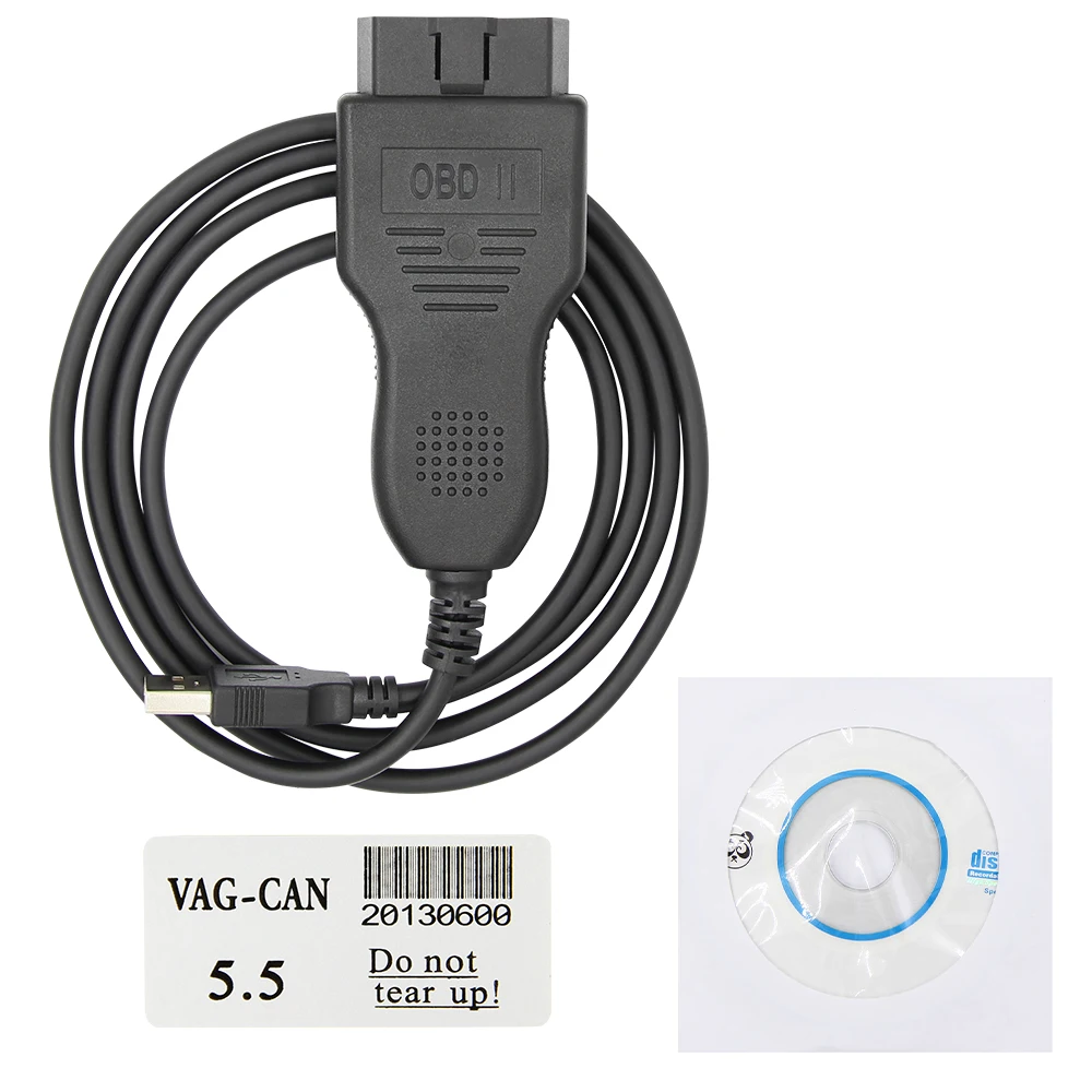 Для автомобилей VAG K+ CAN Commander 5,5 с FTDI FT232RL PIC18F258 чип OBD2 Диагностический кабель для V-W/SKODA/SEAT/AUDI OBDII сканер