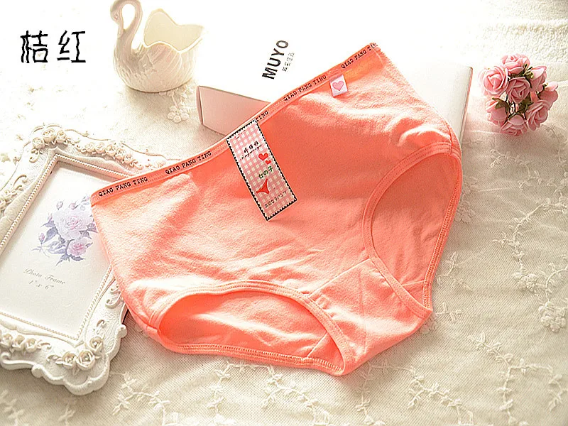 Мода 918 женское нижнее белье 2017 хлопок милые девушки короткие трусы удобные
