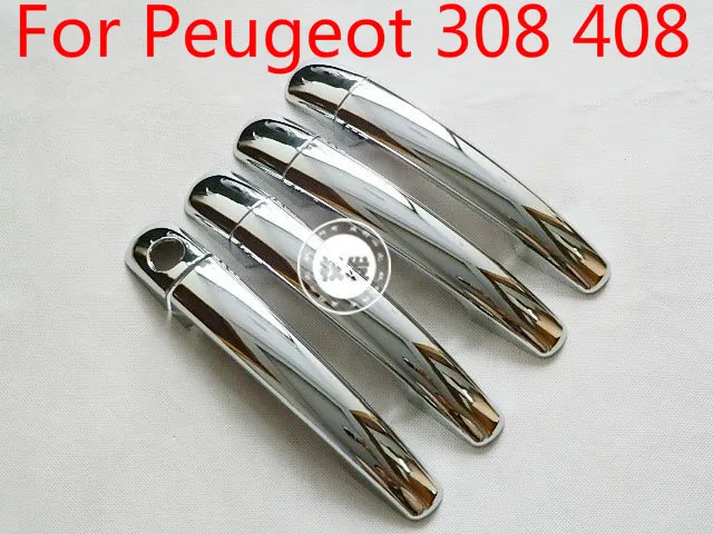 

For Peugeot 308 408 ABS Chrome Door Handle Cover(1 keyhole,Two Smart Hole)