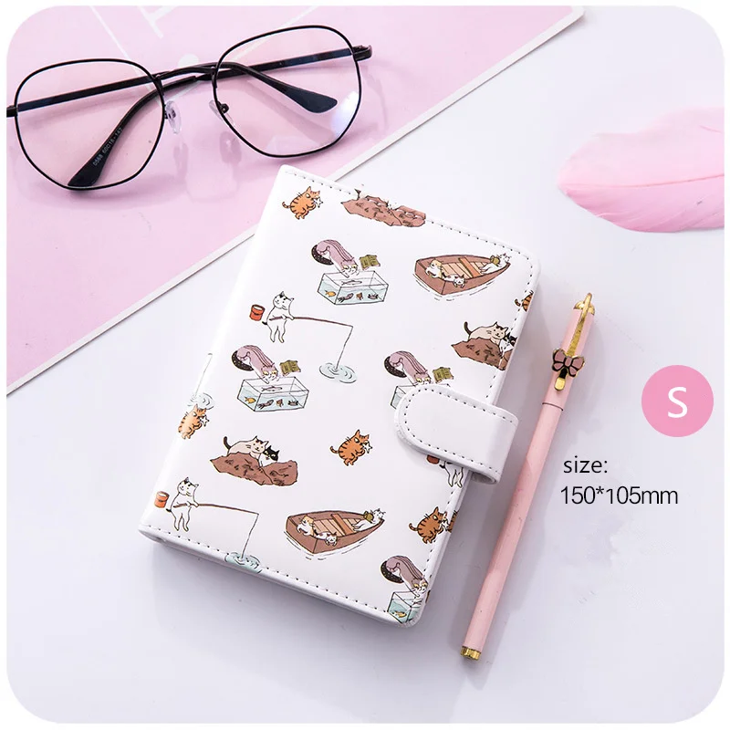 PINK-S Kawaii блокнот рубанок bullet journal Еженедельный ежемесячный органайзер для подростков дневник Биндер программа расписание офисные школьные канцелярские принадлежности подарок - Цвет: PINK-S