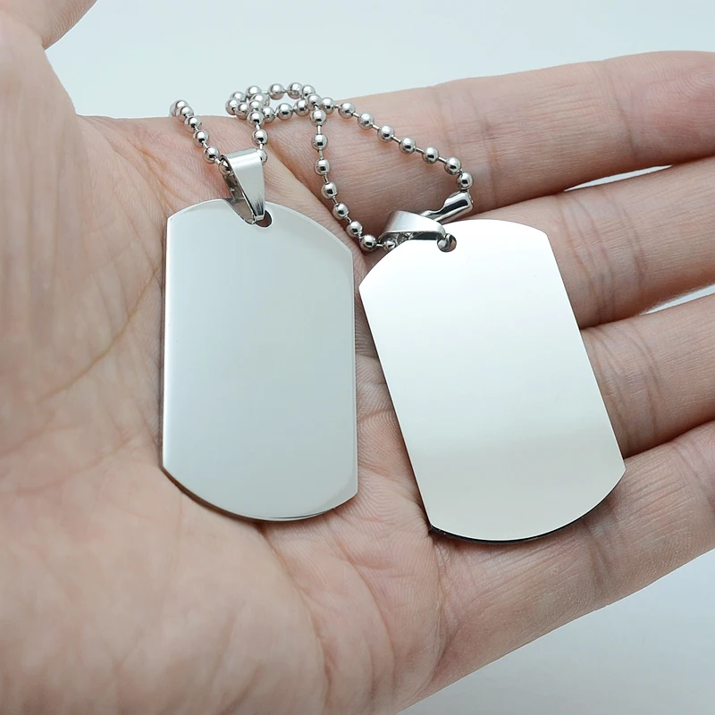 Персонализированный комплект из двух предметов нержавеющей стали без рисунка