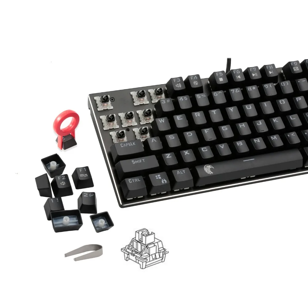 12 шт. Outemu MX Серии keyswitchers-Outemu красный переключатель/синий/черный/коричневый для механических клавишных переключателей замена и DIY