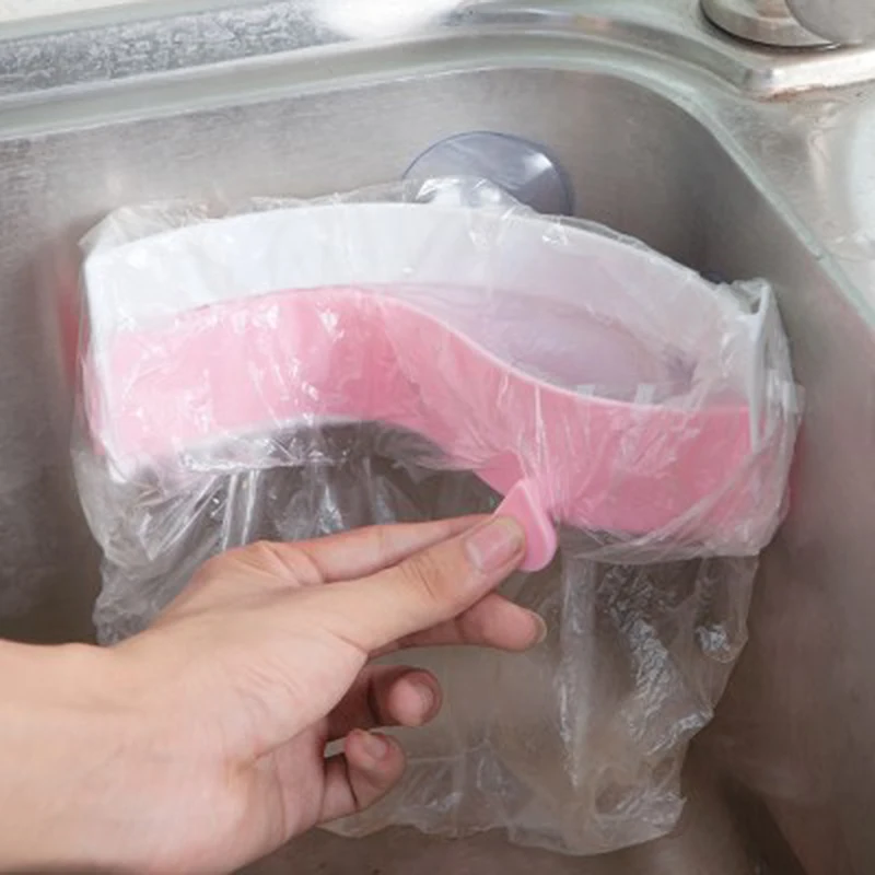 1 шт. складной Пластик мешок для мусора держатель стойки Портативный настенный