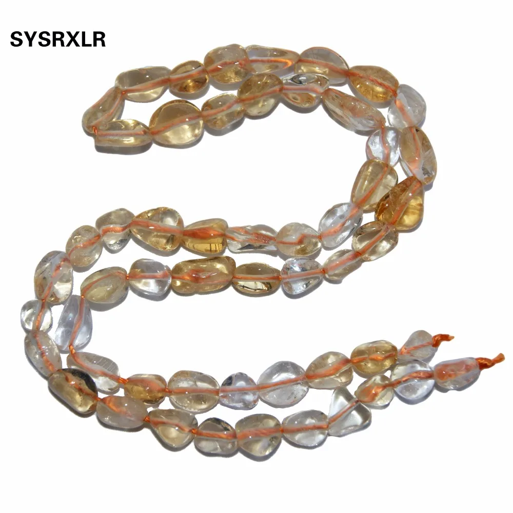 Оптовая продажа 5-8 мм неровная гравийная форма натуральный цитрины желтый