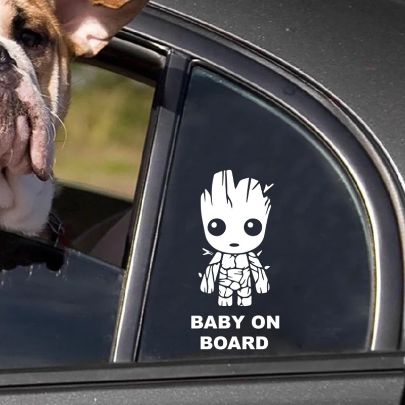 15 см высокий малыш Грут доска высечка виниловая наклейка смешные наклейки s
