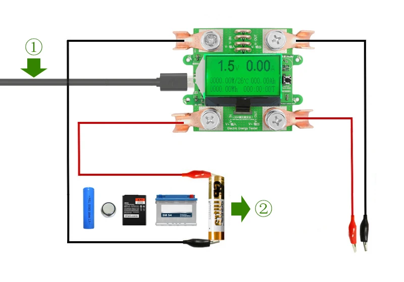 300V 100A DC Цифровой вольтметр Амперметр измеритель напряжения Емкость аккумулятора автомобиля вольт ток ваттметр детектор источник питания Тестер