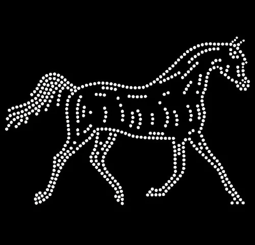 Бесплатная доставка лошади стразы перенос утюга дизайн сделано в Китае супер