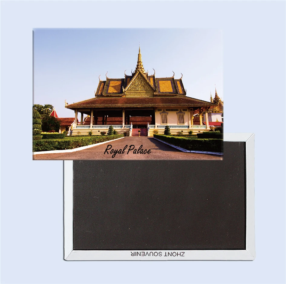 

Королевский дворец, Камбоджа, туристический сувенир, магнитные магниты 25172, Магнитные подарки, сувениры с мировым ландшафтом