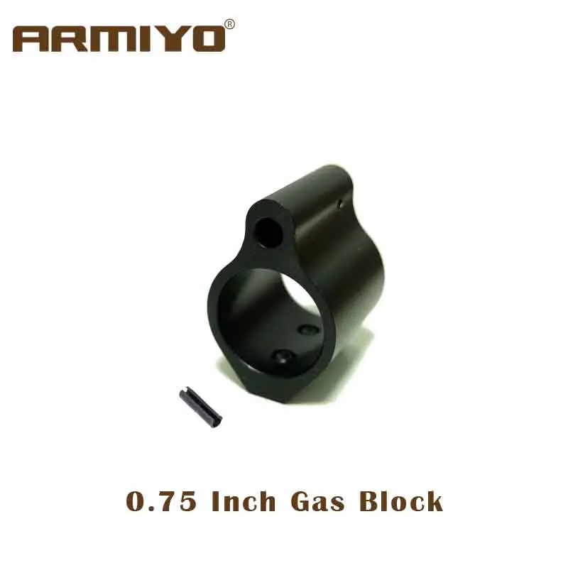Aluminum Gas Block Armiyo алюминиевый винтовочный Тактический газовый блок труба низкопрофильный набор винтов Стандартный ствол рулонный штырь 0,75 дюймов аксессуары для стрельбы m4 - Цвет: Aluminum Gas Block