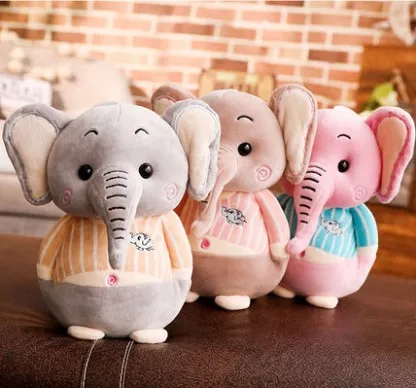 Бесплатная доставка 25 см плюшевый Мягкий Слон детский подарок кукла Маленький