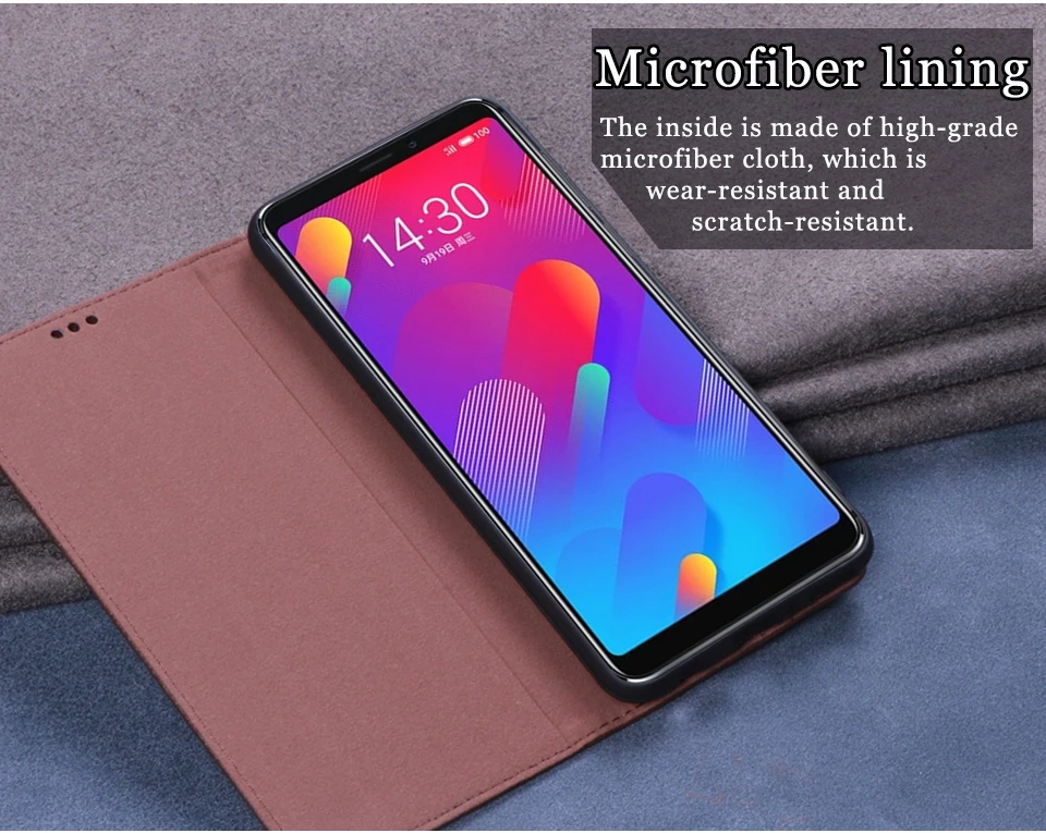 Роскошный кожаный магнитный флип-чехол RYKKZ для Meizu M8 5,7 '', чехол-подставка для мобильного телефона Meizu X8 M15 Lite, кожаный чехол для телефона