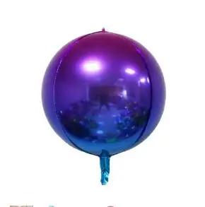 Purple 1 шт. 12 дюймов градиент цвета 4D диско гелиевая фольга воздушные шары для детей подарок для празднования дня рождения вечерние воздушные шары поставки - Цвет: Purple
