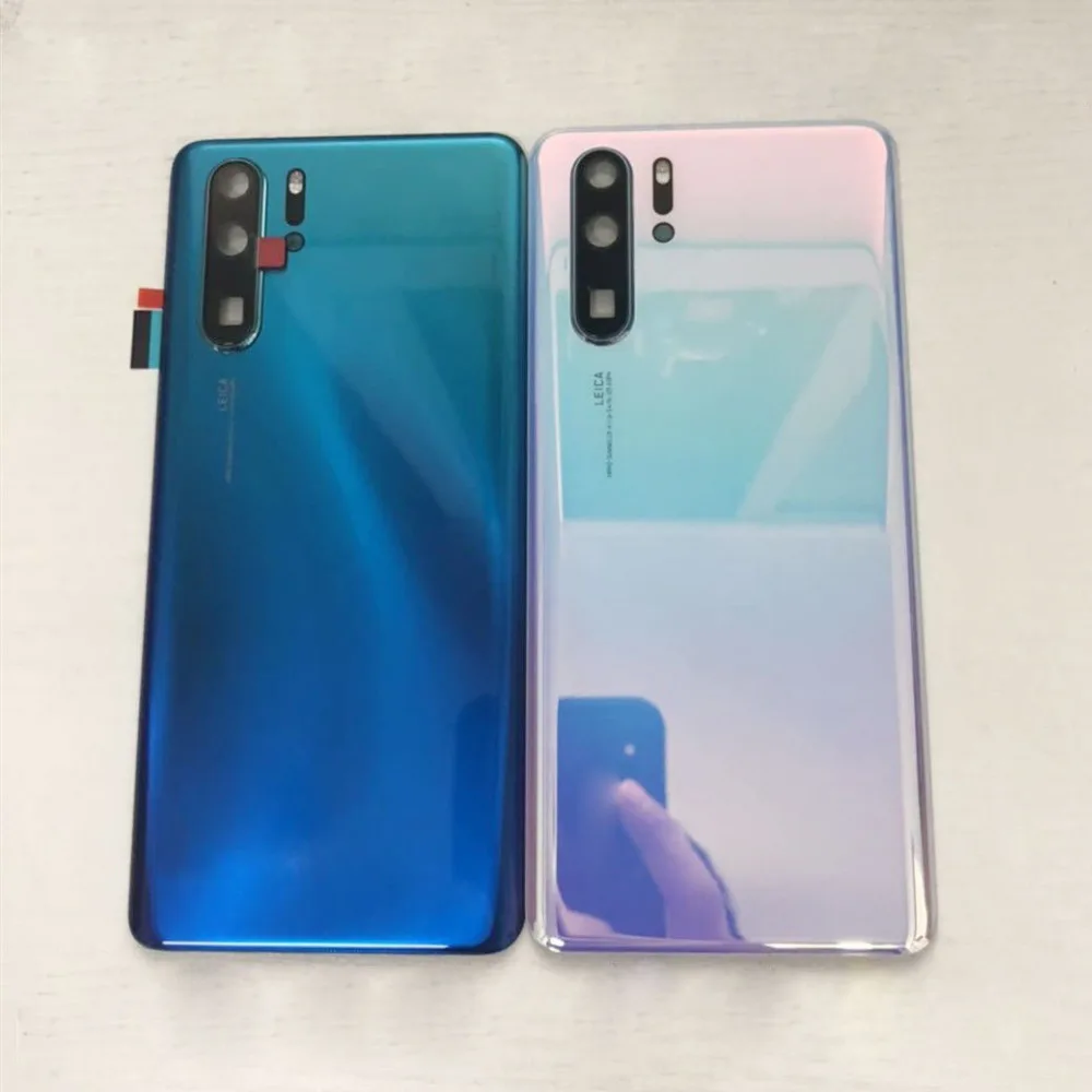 Оригинальное качество для huawei P30 p30 pro задняя крышка батарейного отсека p30 lite задняя дверь стеклянный корпус чехол+ клейкая наклейка ремонт части