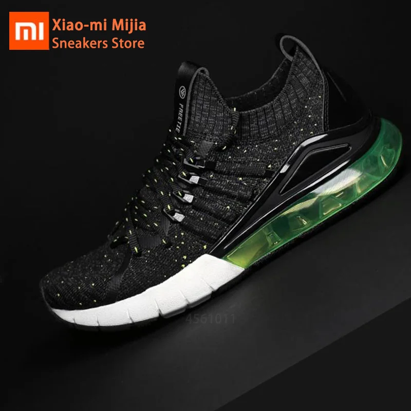 Оригинальная мужская повседневная спортивная обувь Xiaomi mijia FREETIE, высокая эластичная обувь с воздушной подушкой, ТПУ, дышащие амортизирующие уличные кроссовки для лета