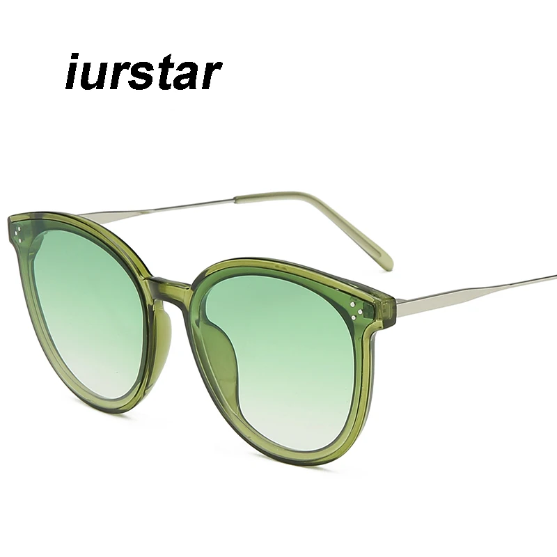 

iurstar Free shipping 2019 Color frame sunglasses Goggle earwear Round Brand designer Boy Friends Gifts Luxury Beach Sunglasses
