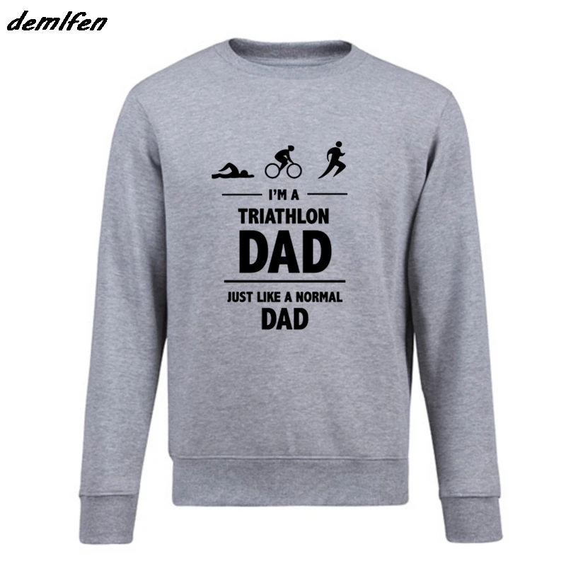 Мода повседневная мужская толстовка я триатлона папа Triathlete / Father's Day/идея