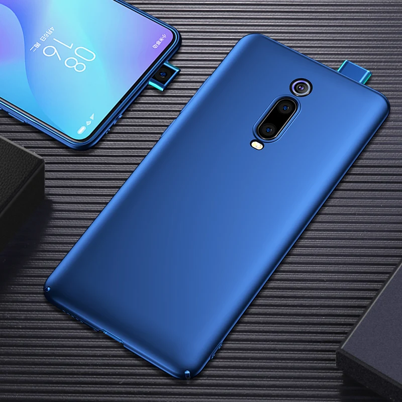 Чехол для телефона с полным покрытием для XiaoMi RedMi K20 K20 Pro K20Pro RedMiK20 Ультратонкий матовый Жесткий Чехол для ПК - Цвет: Синий