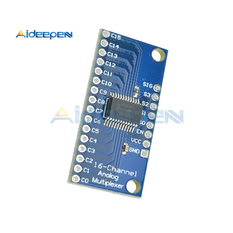 1 шт. CD74HC4067 16-канальный с аналоговым и цифровым дисплеем мультиплексор